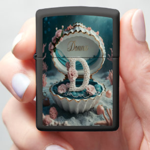 Donnas Pearl D Seashell Zippo Lighter