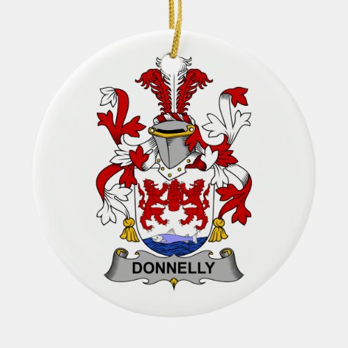 Donnelly Family Crest Ceramic Ornament