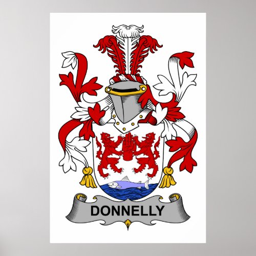 Donnelly Family Crest Poster