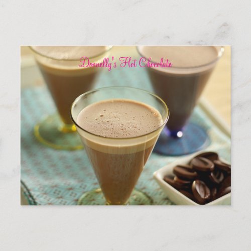 Donnellys Hot Chocolate Postcard