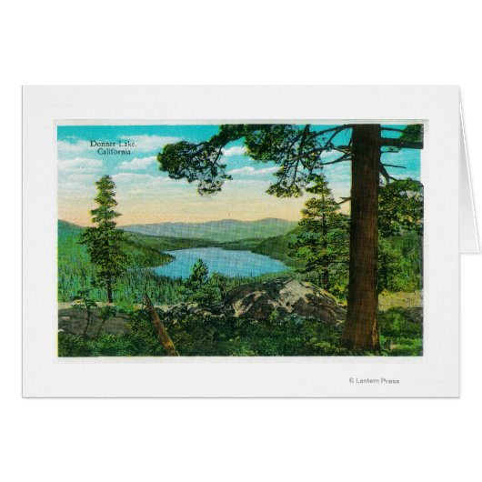 Donner Lake, California from Ridge (Front Horizontal)