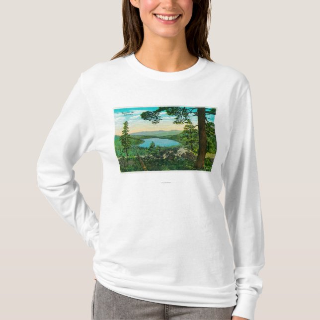 Donner Lake, California from Ridge T-Shirt (Front)