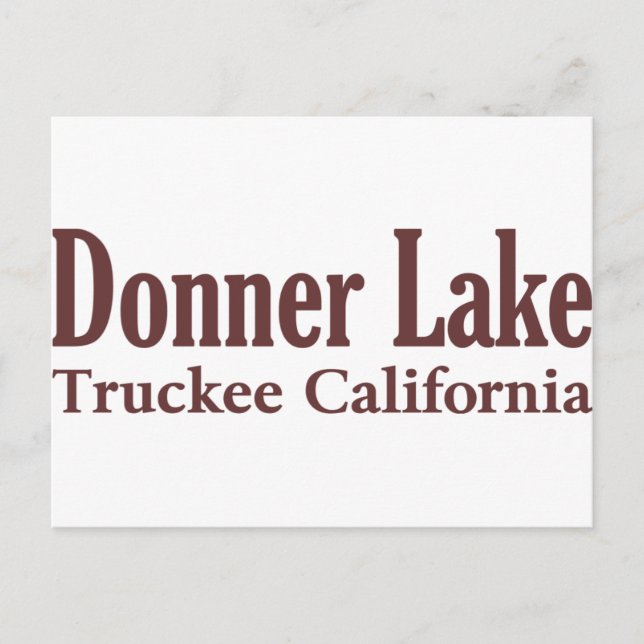 Donner Lake Postcard (Front)