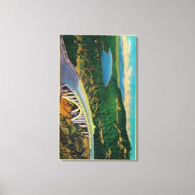 Donner Memorial Bridge and Canvas Print (Front)