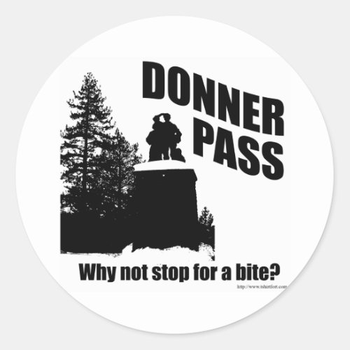 Donner Pass Classic Round Sticker