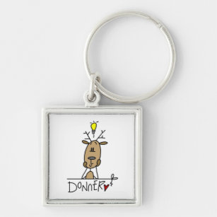 Donner Reindeer Christmas T-shirts and Gifts Keychain