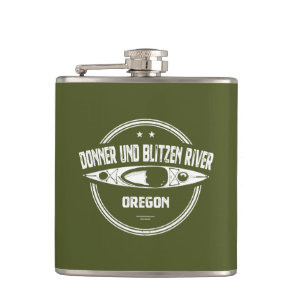 Donner und Blitzen River Oregon Kayaking Flask