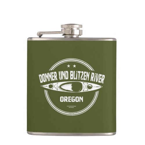 Donner und Blitzen River Oregon Kayaking Flask