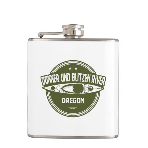 Donner und Blitzen River Oregon Kayaking Flask