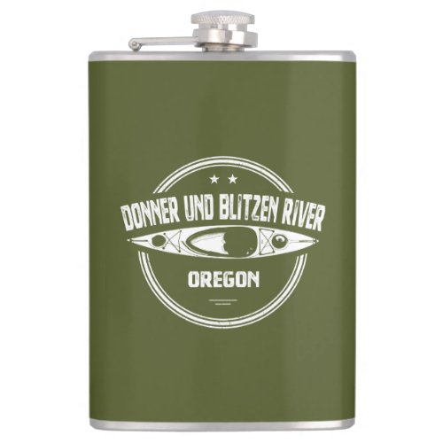 Donner und Blitzen River Oregon Kayaking Flask