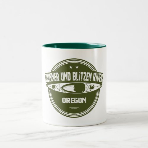 Donner und Blitzen River Oregon Kayaking Two_Tone Coffee Mug