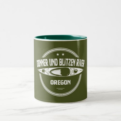 Donner und Blitzen River Oregon Kayaking Two_Tone Coffee Mug