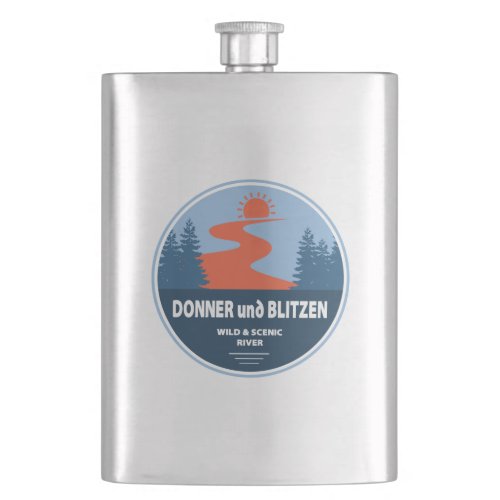 Donner und Blitzen Wild and Scenic River Oregon Flask