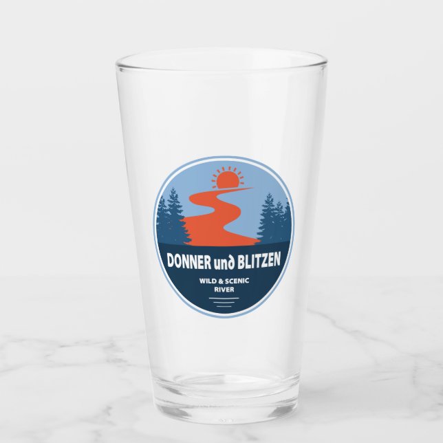 Donner und Blitzen Wild and Scenic River Oregon Glass (Front)