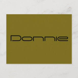 Donnie,Orphan Black character,geometric font Postcard