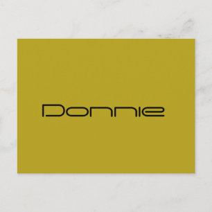 Donnie,Orphan Black chracter,geometric font Postcard