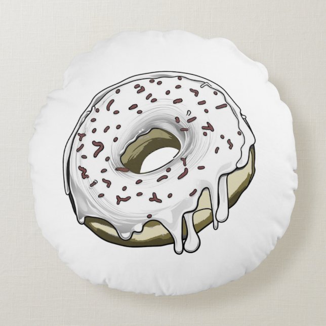 Donnut Round Pillow (Front)