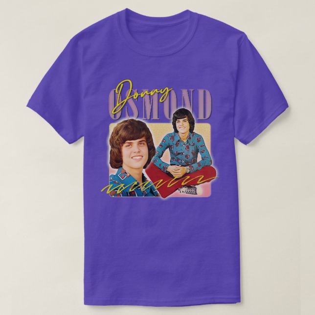 Donny Osmond Retro 70s Aesthetic Fan Design T-Shirt (Design Front)