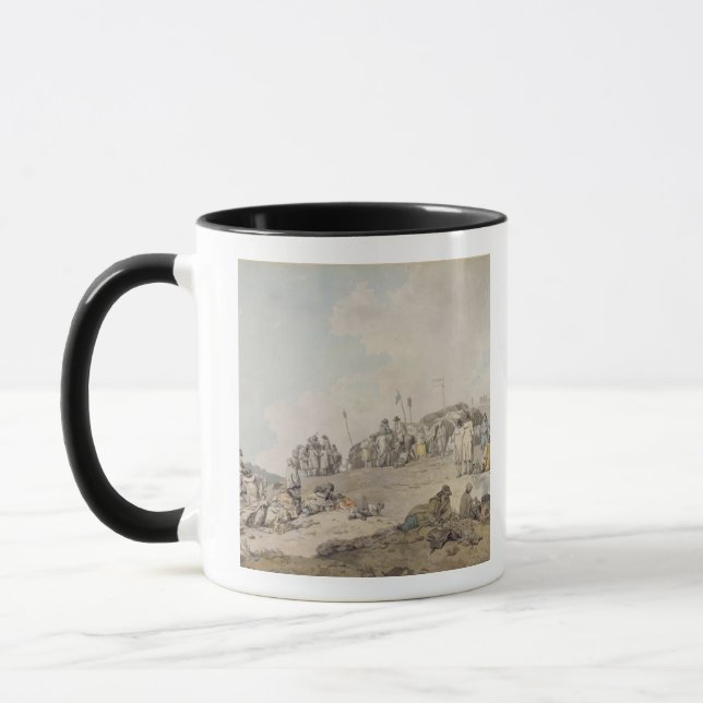 Donnybrook Fair, 1782 (pen, ink and w/c on paper) Mug (Left)