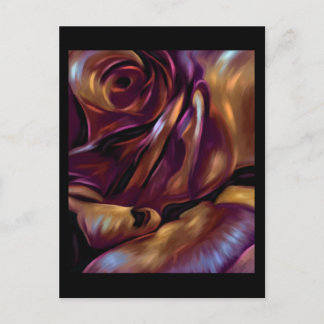 Donnybrook Rose Abstract Art Postcard