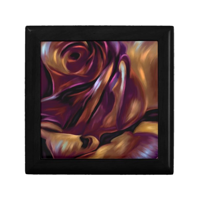 Donnybrook Rose - Abstract Floral Art Giftbox Gift Box (Front)
