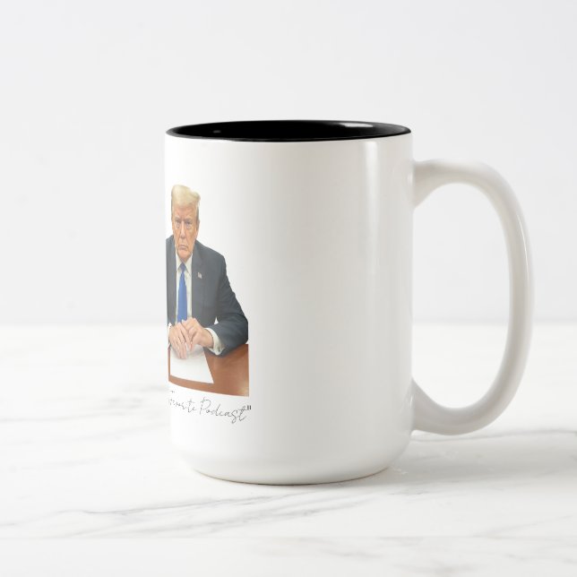 Donny's Favorite Podcast Two-Tone Coffee Mug (Right)