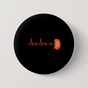 Donor - Ekg Heartbeat Organ Kidney Disease Awarene Button