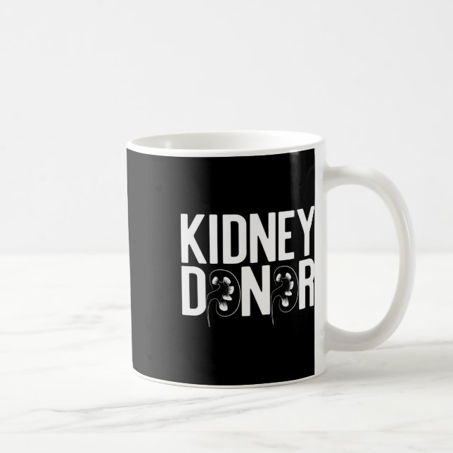 Donor Spelled With Kidneys Organ Disease Meme  Coffee Mug (Right)