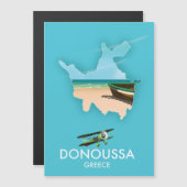 Donoussa Greece travel map (Front/Back)