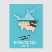 Donoussa Greece travel map (Front)