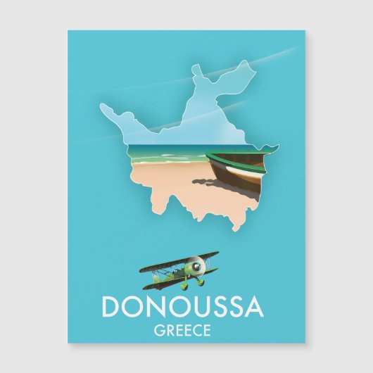 Donoussa Greece travel map (Front)