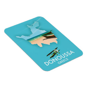 Donoussa Greece travel map Magnet