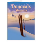 Donovaly Slovakia Ski poster. (Front)