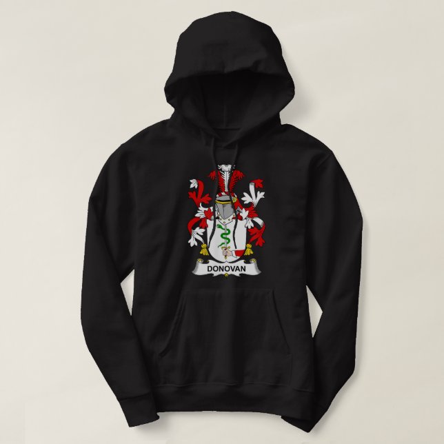Donovan Coat of Arms  Family Crest  Hoodie (Design Front)