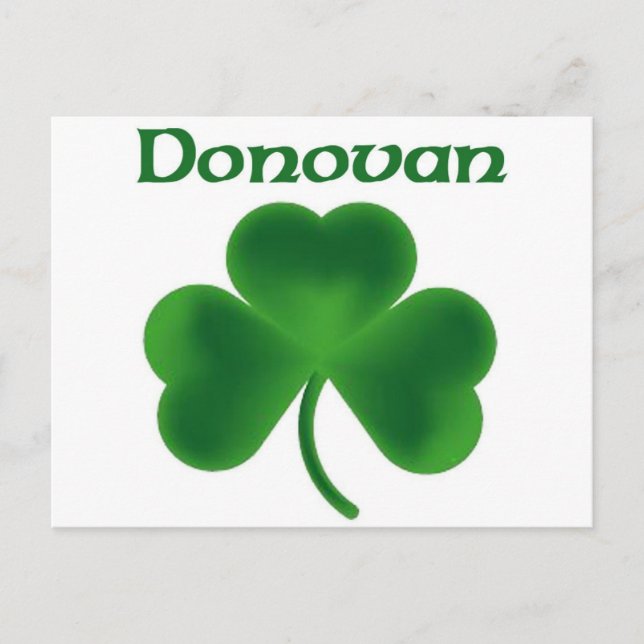 Donovan Shamrock Postcard (Front)