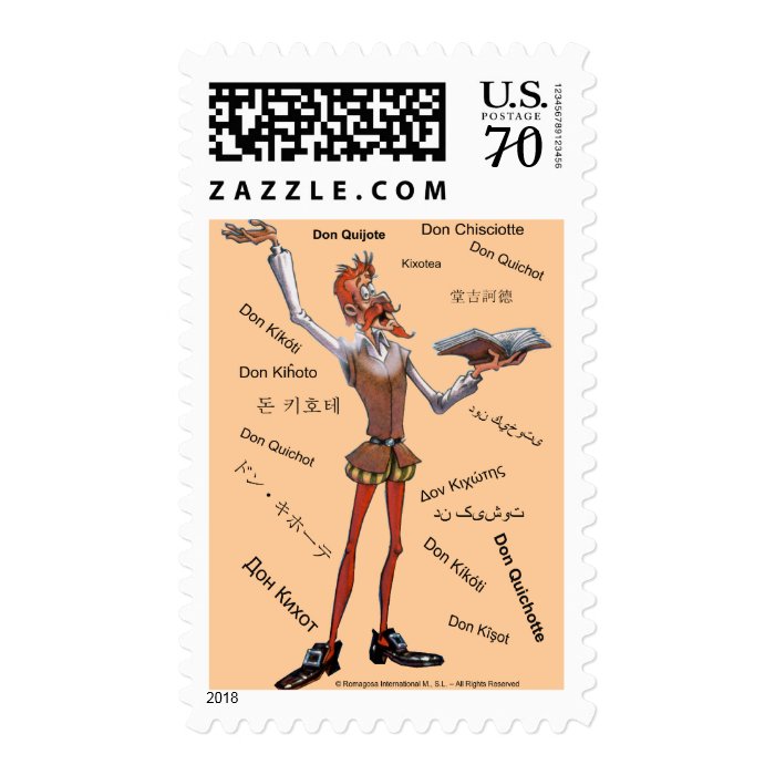DONQUIXOTE IN TRANSLATION   400 YEARS   sellos Stamp