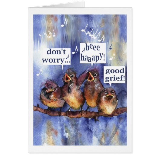 don'r worry be happy cards (Front)