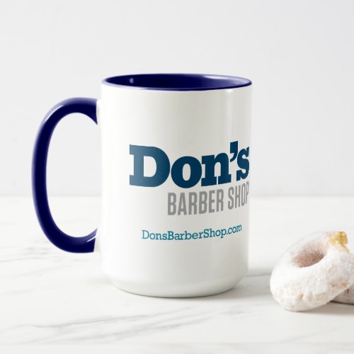Dons Barber Shop _ Blue Coffee Mug