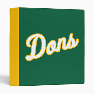 Dons Script Logo 3 Ring Binder