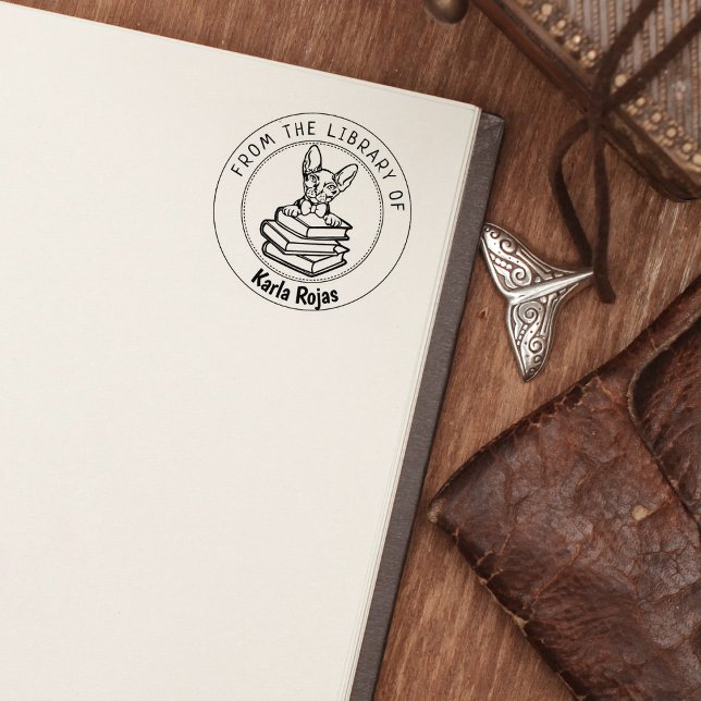 Donskoy Cat, Book From the Library Of   Rubber Stamp (Creator Uploaded)