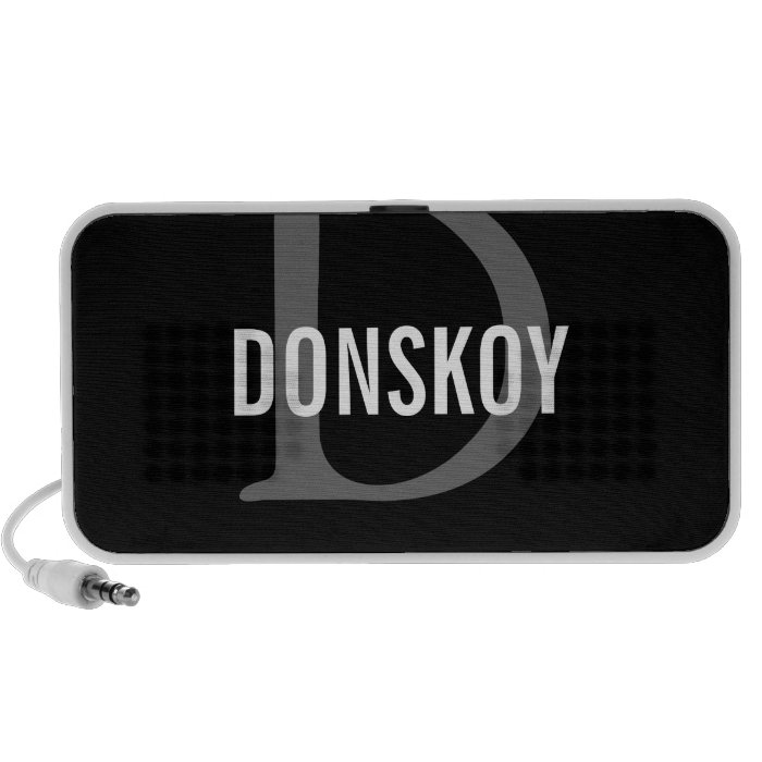 Donskoy Cat Monogram Design iPhone Speakers