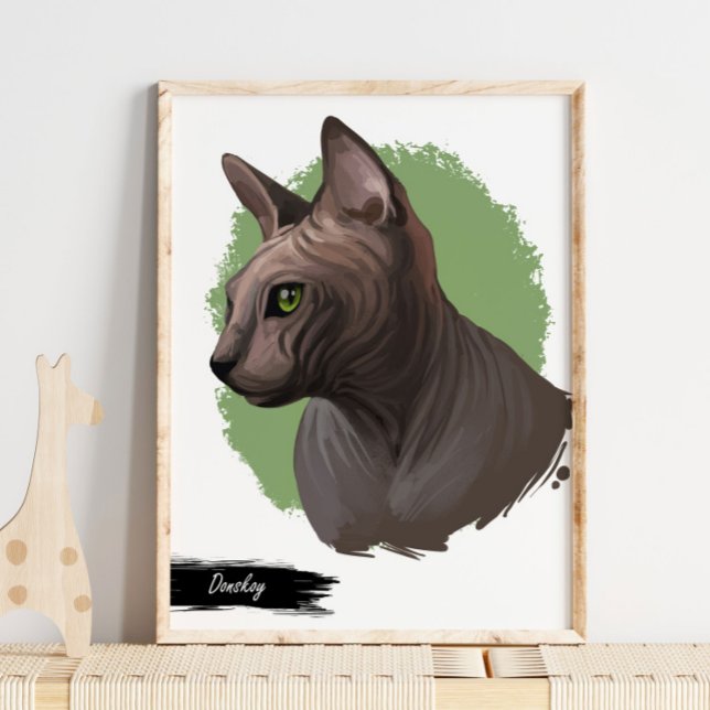 Donskoy Cat Print | Cat Wall Print  (Creator Uploaded)