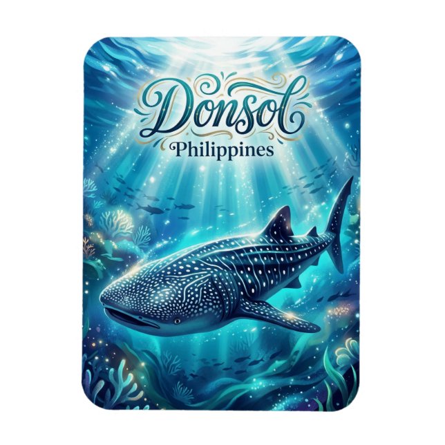Donsol Whale Shark Research Philippines Magnet (Vertical)