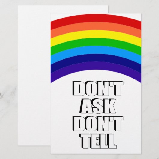Don't Ask Don't Tell (Front/Back)