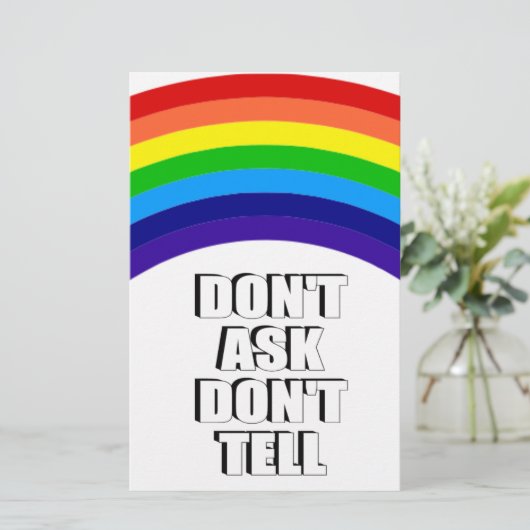 Don't Ask Don't Tell (Standing Front)