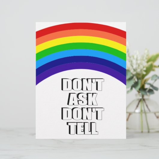 Don't Ask Don't Tell (Standing Front)