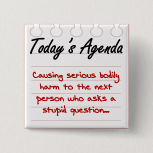 Don't Ask Stupid Questions Button