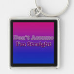 Don&#39;t Assume Keychain at Zazzle