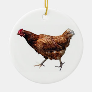 DON'T BE A CHICKEN COOL CHRISTMAS ORNAMENT
