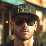 Don't be a Chooch Funny East Coast Italian Embroidered Baseball Cap<br><div class="desc">The black baseball cap with embroidered "Don't be a" in gray and "Chooch" in vibrant green is a humorous and culturally significant accessory for East Coast Italians. "Chooch" is a playful term in the Italian-American lexicon, referring to someone who's a bit foolish or clueless. This cap, when gifted, not only...</div>